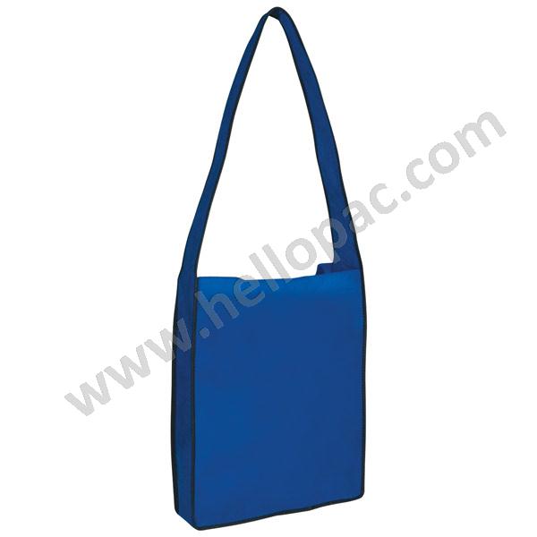 Eco-Friendly Reusable Promotional NonWoven Messenger Postman Bag with Long Shoulder Handle