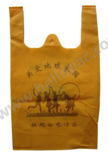 Reusable Promotional Machine Made Die Cutting Non Woven Shopping Bag