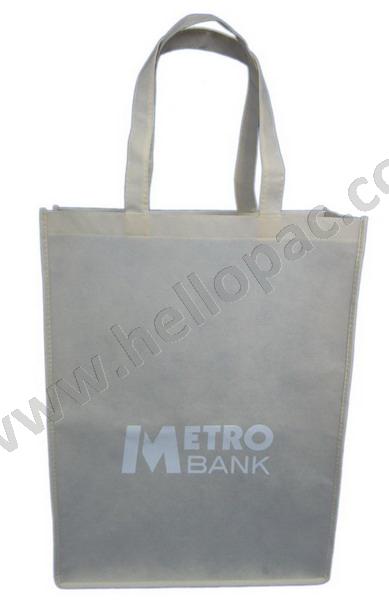 Reusable Promotional Portrait Polypropylene Non Woven Shopping Giveaway Gift Bag with Carriable Tote Handle and Customized Print