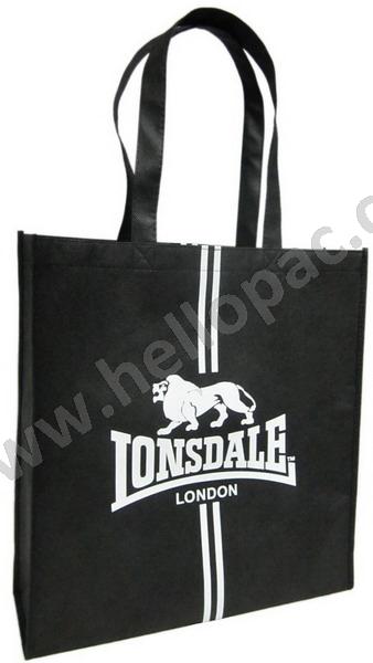 Reusable Promotional Polypropylene Non Woven Shopping Giveaway Gift Bag with Carriable Tote Handle and Customized Print for Retail Packaging