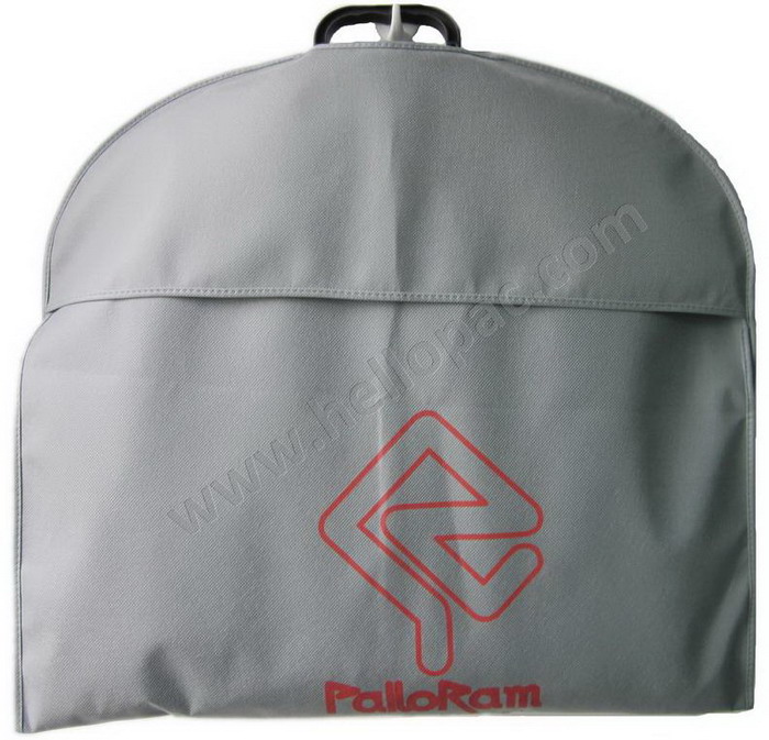 Reusable Promotional Giveaway Foldable Non Woven Suit Cover Bag with Plastic Handle and Zipper for Storage of Garment