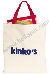 Bleached White Canvas Tote Shopping Bag with Webbing Handle