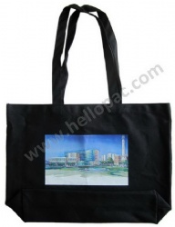 Reusable Heat Transfer Printing Cotton Tote Handle Bag for Promo