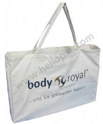 Recycled Natural Ecru Calico Cotton Bag with Tote Handle for Promo