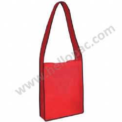 Eco-Friendly Reusable Promotional NonWoven Messenger Postman Bag with Long Shoulder Handle