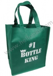 Eco-Friendly Reusable Reinforced Carriable Non Woven Wine Bottle Bag for 6 Bottles