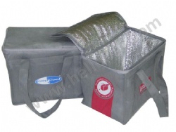 Reusable Carriable Non Woven Insulated Picnic Cooler Bag with Tote Handle and Zipper Closure