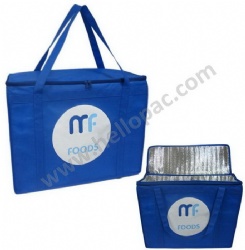 Reusable Carriable Non Woven Insulated Picnic Cooler Bag with Tote Handle and Zipper Closure