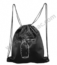 Reusable Promotional Non Woven Drawstring BackPack Gym Bag