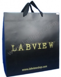 Matte finish Kraft Paper Bag with Webbing Handle