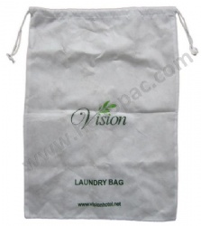 Reusable Promotional Non Woven Sling Drawstring Bag for Laundry