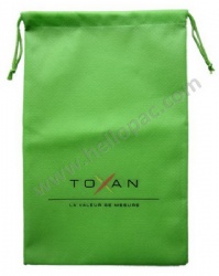 Reusable Carriable Dust Proof Non Woven Drawstring Shoe Bag