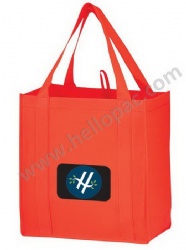 Promotional Durable Polypropylene Non Woven Grocery Bag with Tote Handle