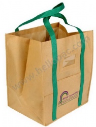 Promotional Durable Polypropylene Non Woven Grocery Bag with Tote Handle