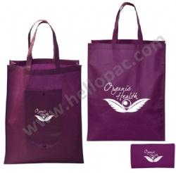 Eco-Friendly Reusable Promotional Polypropylene Non Woven Foldable Bag with Zipper and Tote Handle