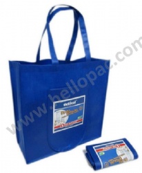 Durable Eco-Friendly Reusable Promotional Polypropylene Non Woven Foldable Bag with Tote Handle and Plastic Button