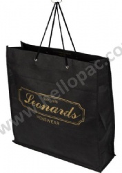 Durable Eco-Friendly Reusable Promotional Polypropylene Non Woven Shopping Bag with Cotton Rope Handle