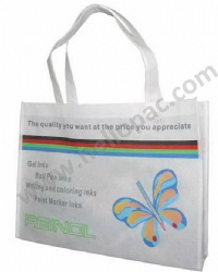 Reusable Promotional Landscape Polypropylene Non Woven Shopping Giveaway Gift Bag with Carriable Tote Handle and Customized Print