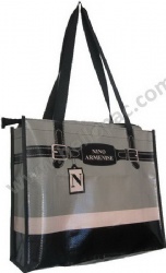 Durable Promotional Reusable Lamination PP Woven Bag with Webbing Tote Handle and CMYK Lamination