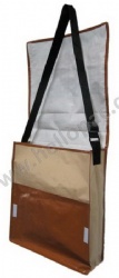 Durable Promotional Reusable Lamination PP Woven Messenger Bag with Adjustable Long Webbing Shoulder Handle and CMYK Lamination