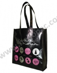 Durable Promotional Reusable Lamination PP Woven Shopping Gift Bag with Tote Handle and CMYK Lamination