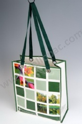 Durable Promotional Reusable Lamination PP Woven Shopping Gift Bag with Tote Handle and CMYK Lamination