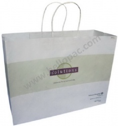 White Paper Bag with Twisted Handle