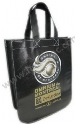 Promotional Reusable Laminated Non Woven Shopping Gift Bag with Carriable Tote Handle and CMYK Lamination Print