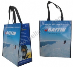 Promotional Reusable Non Woven Laminated Shopping Giveaway Bag with Carriable Tote Handle and CMYK Lamination Print for Luxury Packaging