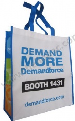 Lamination Non Woven Giveaway Congress Bag with Carriable Tote Handle and CMYK Lamination Print for Exhibition or Trade Show