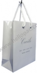 Glossy finish Paper Bag with Rope Handle