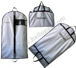 Luxury Reusable and Washable Bleached White Cotton Foldable Suit Covers with Carriable Tote Handle and Zipper for Greatcoat Storage Packaging