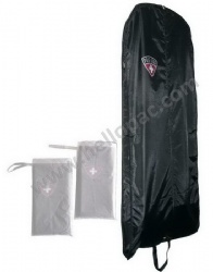 Reusable Folding Luxury Nylon Suit Cover with Zipper Pocket and Carriable Webbing Handle for Garment Storage Packaging