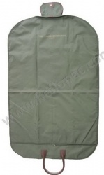 Reusable Folding Luxury Nylon Suit Cover with Zipper Pocket and Carriable Webbing Handle for Garment Storage Packaging