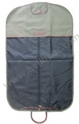 Reusable Folding Luxury Nylon Suit Cover with Zipper Pocket and Carriable Webbing Handle for Garment Storage Packaging