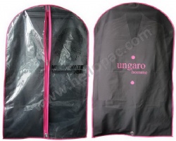 Promotional Reusable EVA Suit Cover Bag with Zipper and Customized Print for Clothing Storage Packaging