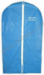 Dust-Proof Promotional Reusable Generic PEVA Suit Cover Bag with Zipper and Customized Print for Storage of Garment