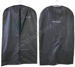 Dust-Proof Promotional Reusable Generic PEVA Suit Cover Bag with Zipper and Customized Print for Storage of Garment