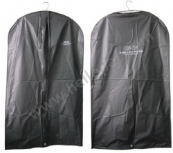 Dust-Proof Promotional Reusable Generic PEVA Suit Cover Bag with Zipper and Customized Print for Storage of Garment