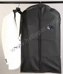 Dust-Proof Promotional Reusable Generic PEVA Suit Cover Bag with Zipper and Customized Print for Storage of Garment