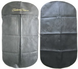 Recyclable Promotional Giveaway Non Woven Suit Cover Bag with Zipper and Front Flap Cover for Storage of Clothes