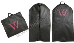 Recyclable Marketing Promotion Non Woven Suit Cover with Carriable Tote Handle and Zipper Closure for Storage of Apparel