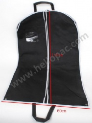 Recyclable Marketing Promotion Non Woven Suit Cover with Carriable Tote Handle and Zipper Closure for Storage of Apparel