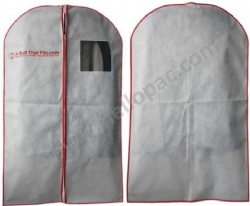 Recyclable Marketing Promotion Non Woven Suit Cover with Zipper Closure for Storage of Apparel