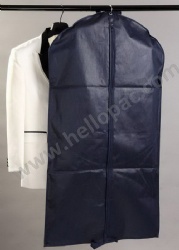 Recyclable Marketing Promotion Folding Non Woven Suit Cover with Carriable Tote Handle and Zipper Closure for the Storage of Costume