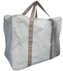 Large Natural Ecru Canvas Bag with Tote Handle